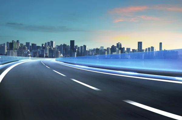 Motion blur highway — Stock Photo, Image