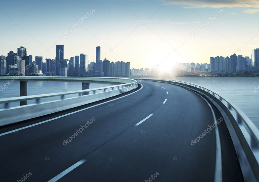 Motion blur highway