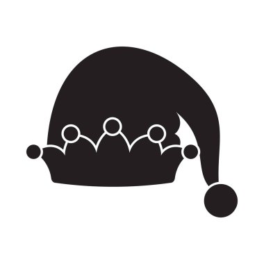 Bayramlık süslemeleri ve sembolleri olan siyah ve beyaz Noel sembolleri.