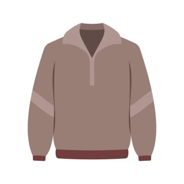 Basit kış kıyafetleri düz çizimler.