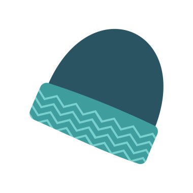 Basit kış kıyafetleri düz çizimler.