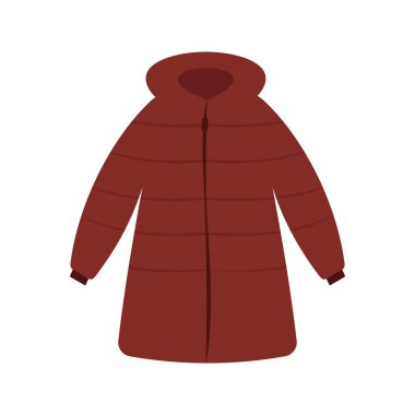 Basit kış kıyafetleri çizimleri, düz çizgi film modası..