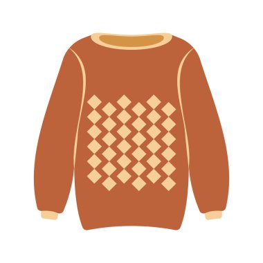 Basit kış kıyafetleri çizimleri, düz çizgi film modası..