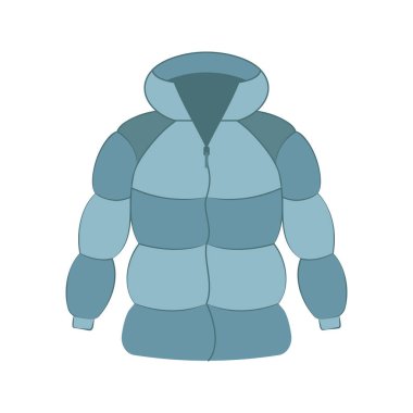 Basit kış kıyafetleri çizimleri, düz çizgi film modası..