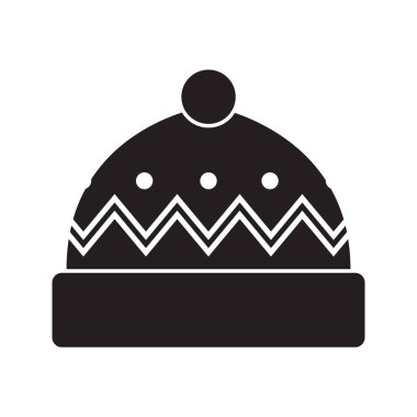 Simple winter glyph icons of cold weather and seasonal activities.