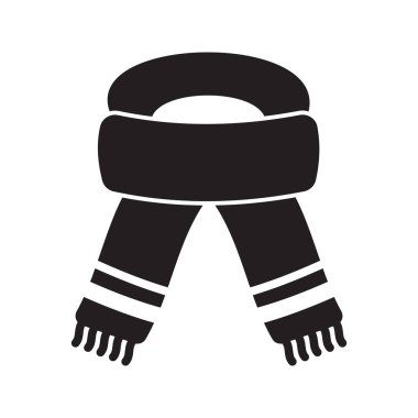 Simple winter glyph icons of cold weather and seasonal activities.