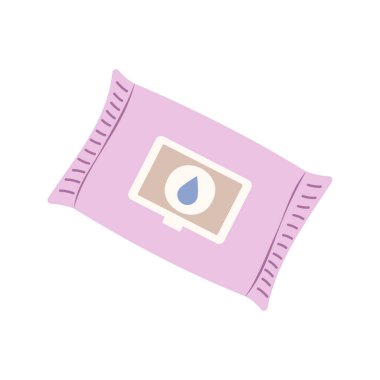 Yumuşak pastel çizimlerde kozmetik ürünler ve güzellik ürünleri.