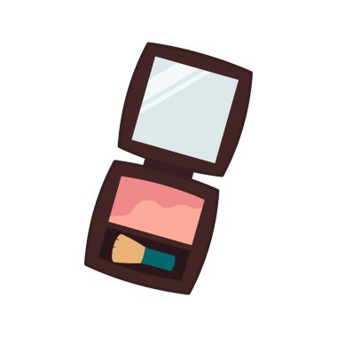 Yumuşak pastel çizimlerde kozmetik ürünler ve güzellik ürünleri.