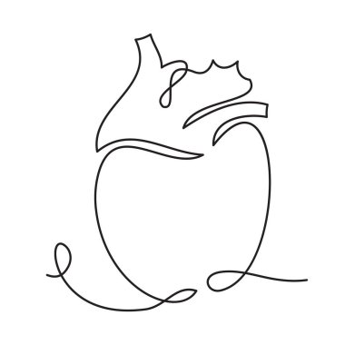 Çeşitli vücut parçalarının basit tek satırlık ya da tek satırlık çizimleri. Sürekli satır simgesi.