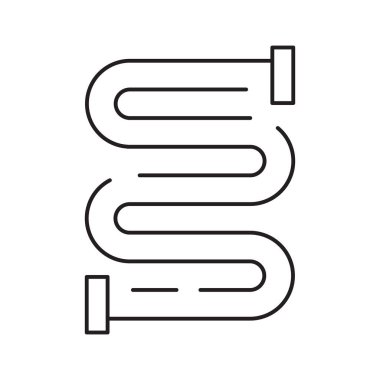 Valfleri ve Bağlayıcıları olan Endüstriyel Boru Hattı Sistemi.