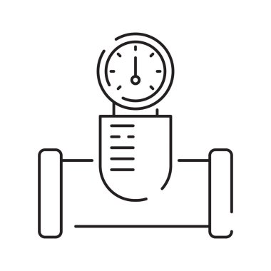 Valfleri ve Bağlayıcıları olan Endüstriyel Boru Hattı Sistemi.