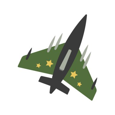 Military explosive weapons and danger icons collection.