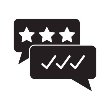 Reytingleri, mesajları ve tepkileri olan kullanıcı geribildirim simgeleri.