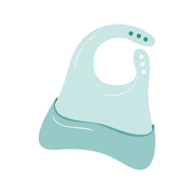 Sevimli bebek yuvası ve bakım ikonları.