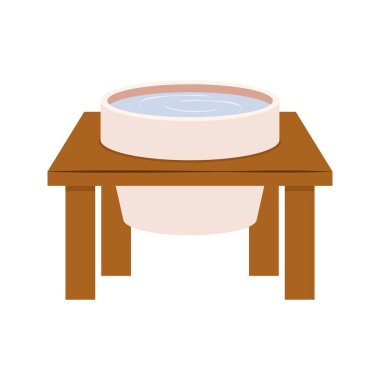 Çeşitli evcil hayvan beslenme kaseleri ve otomatik yiyecek dağıtıcılarının düz çizimleri..