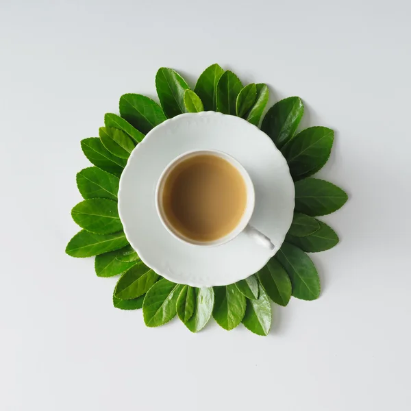 Kreativer natürlicher Morgenkaffee. — Stockfoto