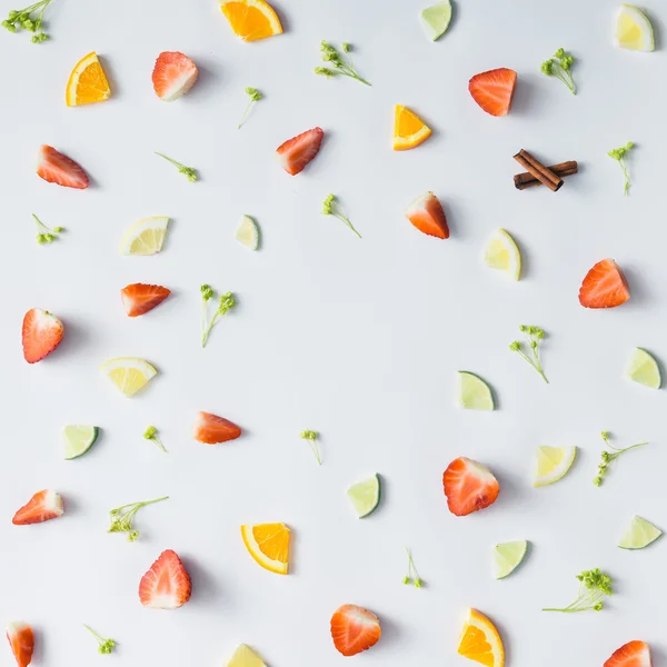 Frukt färgglada mönster — Stockfoto