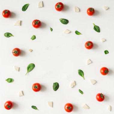Renkli pizza malzemeleri desen.