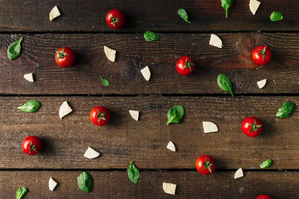 Renkli pizza malzemeleri desen.