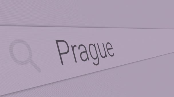 Praha - Psaní nejlepších míst k návštěvě v Evropě ve vyhledávacím panelu 