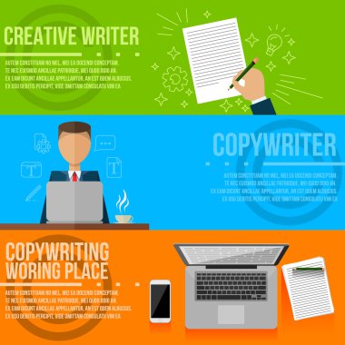 Copywriting. Vektör araçları
