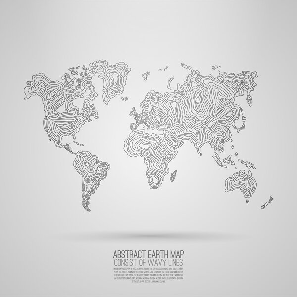 Векторная карта Земли
