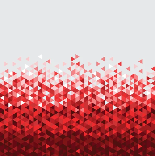 Abstrakte Technologie roter Hintergrund mit Dreieck — Stockvektor