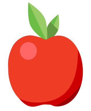 izole Kırmızı elma