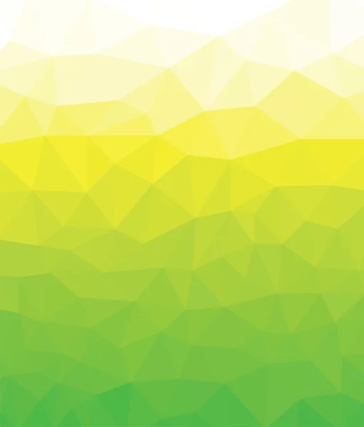 Verde amarelo poligonal mosaico fundo — Vetor de Stock