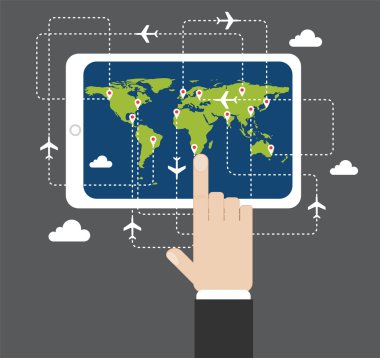 Tablet pc ile online rezervasyon uçak bileti