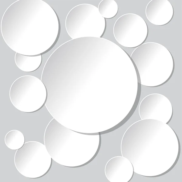 Banner de círculo de papel con sombras caídas. Ilustración vectorial — Vector de stock
