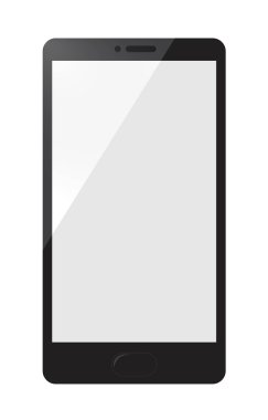 Basit siyah smartphone