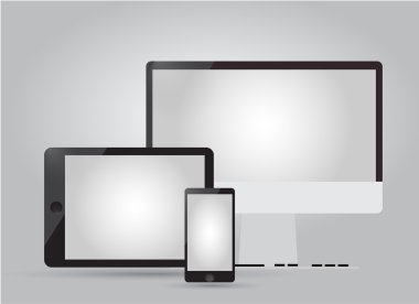 Modern dijital aygıtlar kümesi.