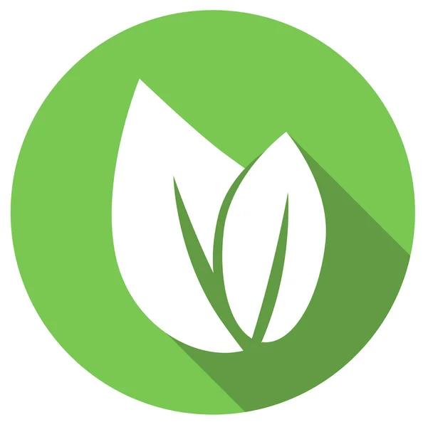 Eco ícone verde folha vetor — Vetor de Stock