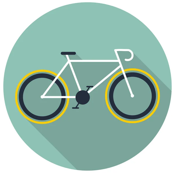 Ikona rowerów. Ilustracja wektorowa płaskie — Wektor stockowy
