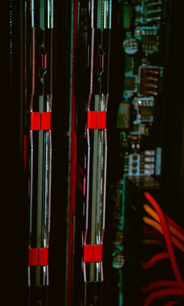 Kırmızı ve yeşil karelerin arkaplanı