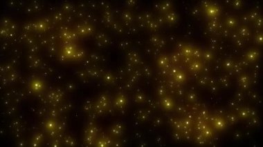 Altın Parlayan Parçacık Yağmur Hareketi Arkaplanı