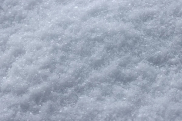 冬天的雪 雪片落在地上的表面 — 图库照片