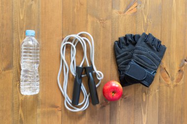 Şeyler ve yerdeki gıda spor salonu için