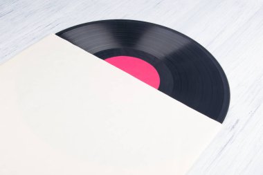 arkaplan, kağıt ambalajlama üst görünümünden vinil kayıt