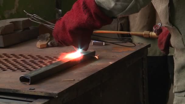 焊机焊接细节 — 图库视频影像