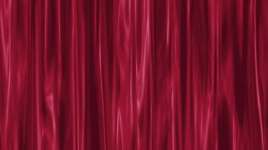 Kırmızı perde animasyonu. Kırmızı dalgalı perde hareket arkaplanı