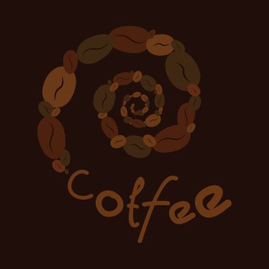 Kahve ve metin spiral