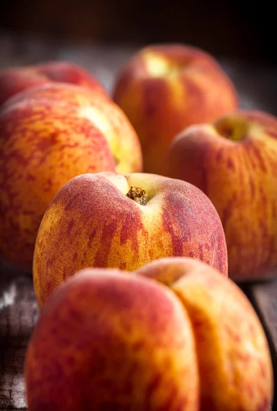 Şeftali closeup grup ahşap tablo