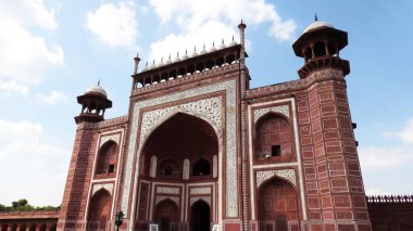 Taj Mahal, Agra, Uttar Pradesh, Hindistan 'ın ana giriş kapısı. UNESCO Dünya Mirası Alanı.