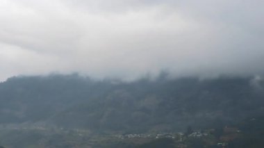 Hindistan 'ın Kerala, Idukki kentindeki Munnar' ın güzel manzarası kalın bir sis tabakasıyla kaplıydı..