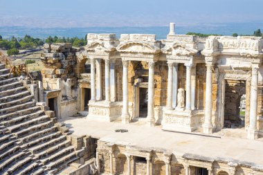 Antik jerash. gera Greko-Romen şehir Ürdün, kalıntıları