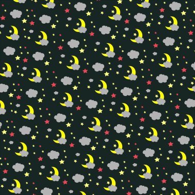 desen yarım ay bulutlar ile 