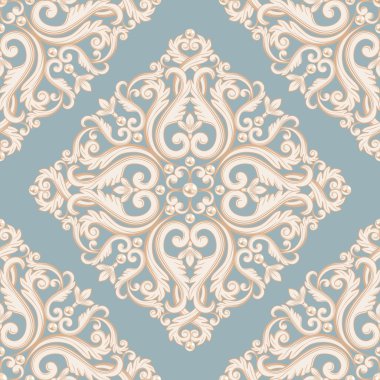 Dikişsiz damask deseni.