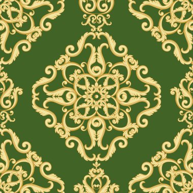 Dikişsiz damask deseni.